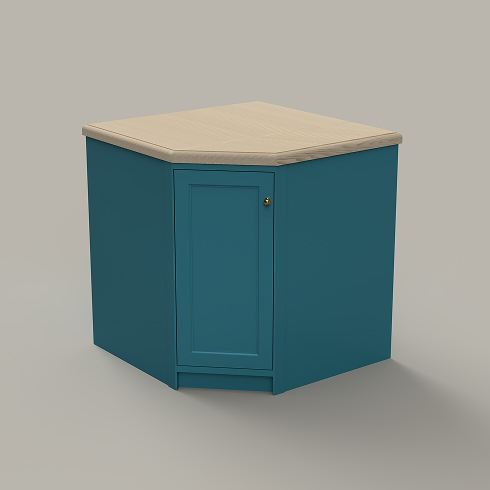 Digonal corner cabinet