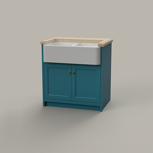 Double bowl sink unit